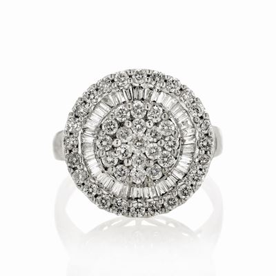 Anello in Oro Bianco e Diamanti