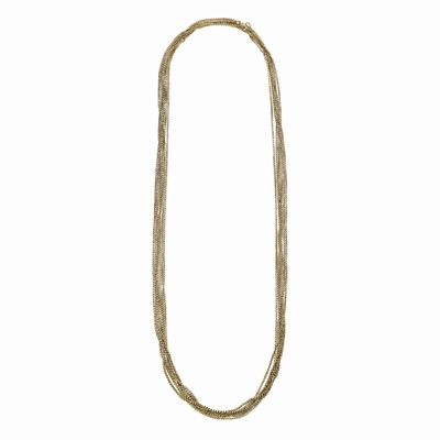 Lunga Catena Manin in Oro Giallo a 22 Kt