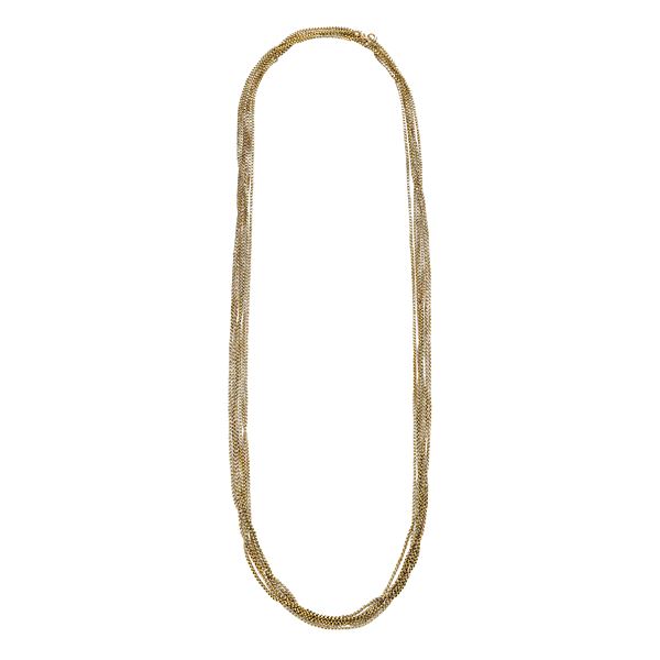 Long Manin chain in yellow gold 22 kt