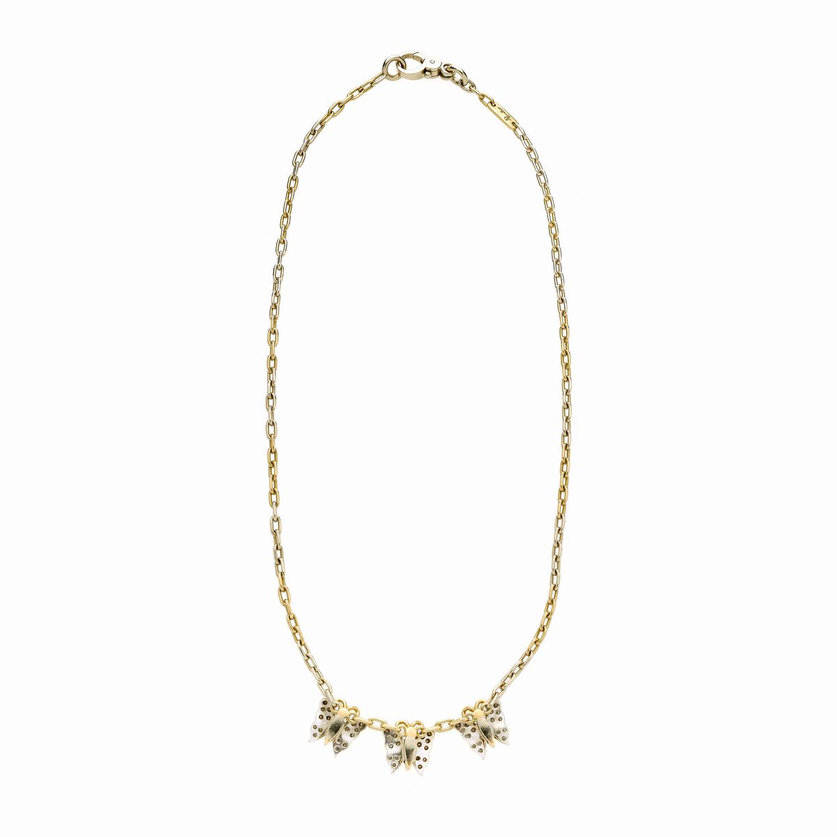 Collana in Oro Giallo, Oro Bianco e Diamanti Pomellato