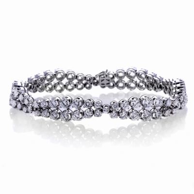 Bracciale in Oro Bianco e Diamanti