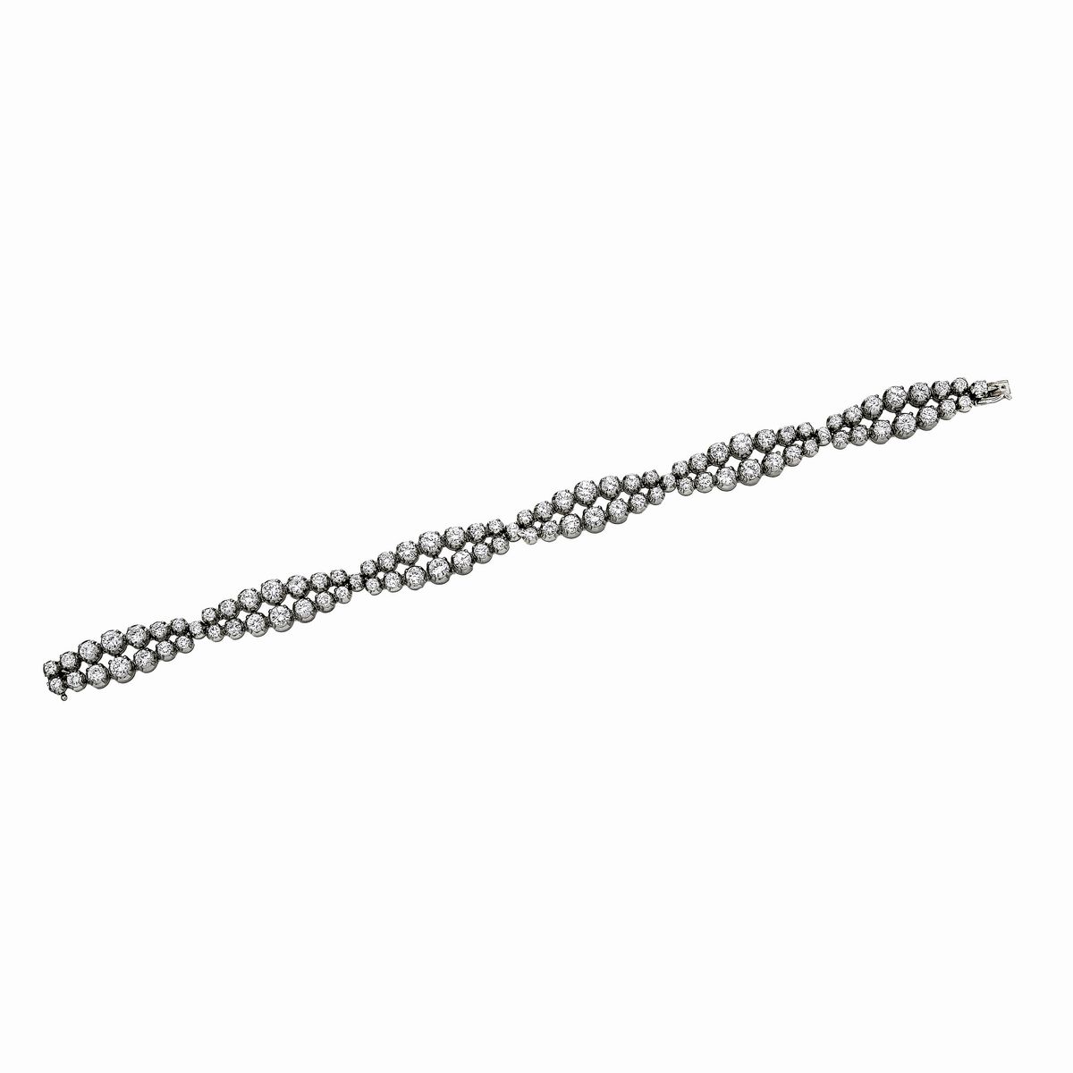 Bracciale in Oro Bianco e Diamanti