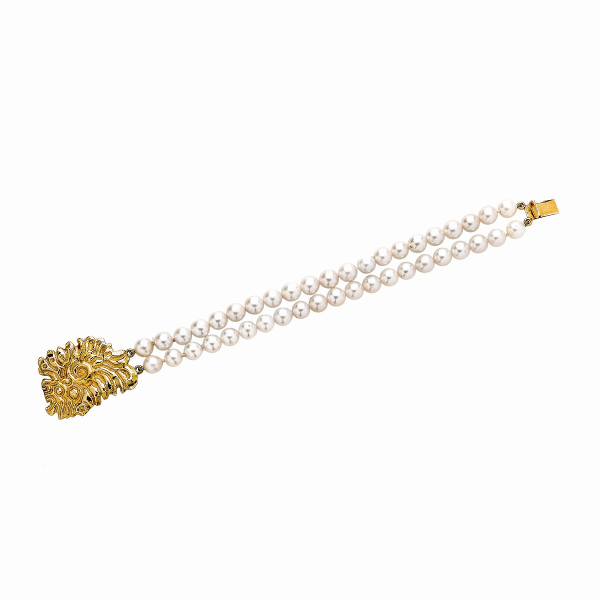 Bracciale in Perle Coltivate e Oro Giallo