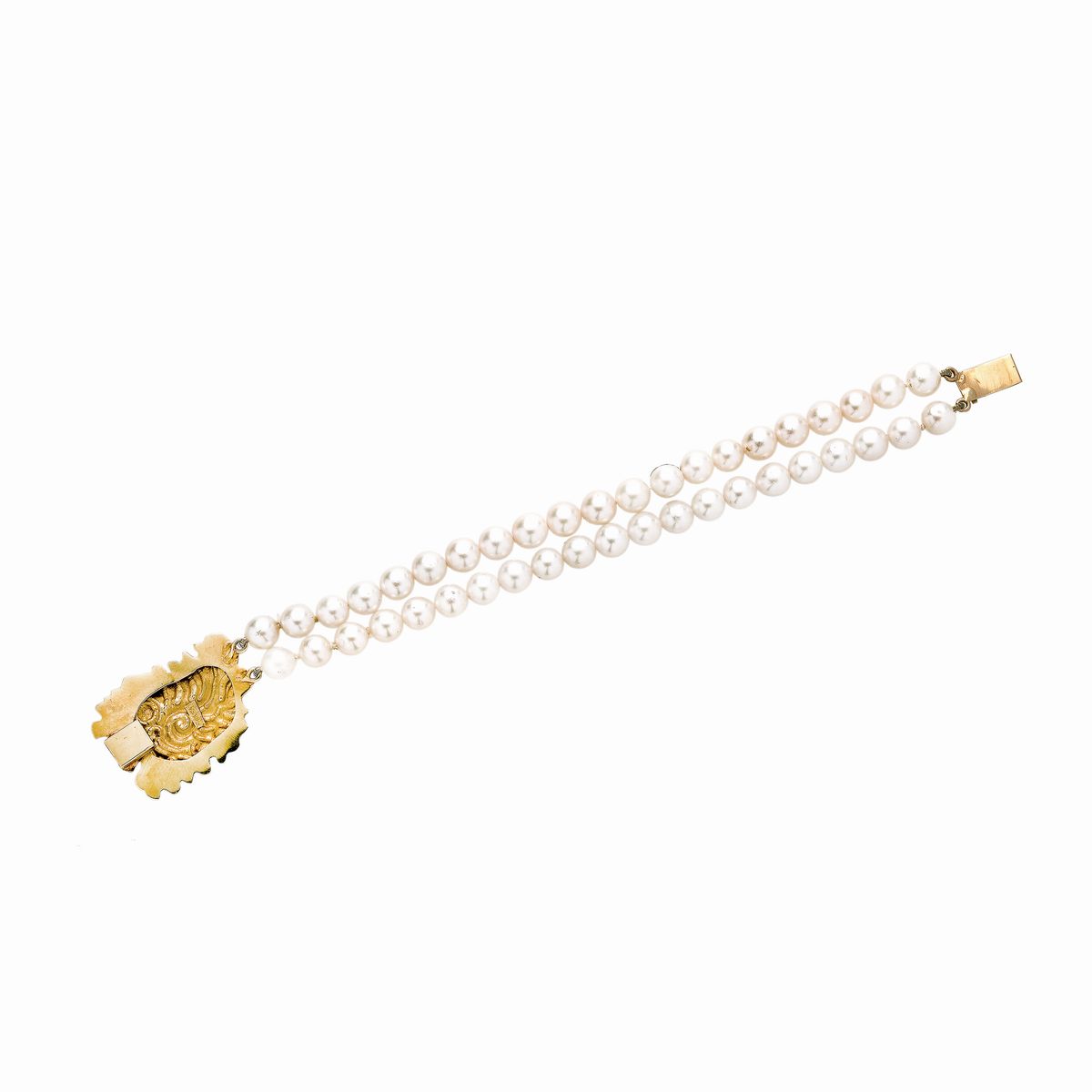 Bracciale in Perle Coltivate e Oro Giallo