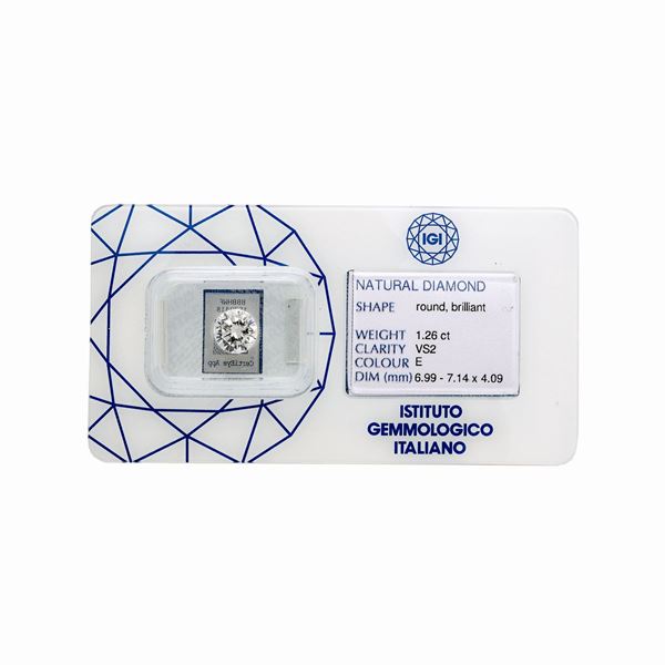 Brilliant cut diamond 1.26 ct