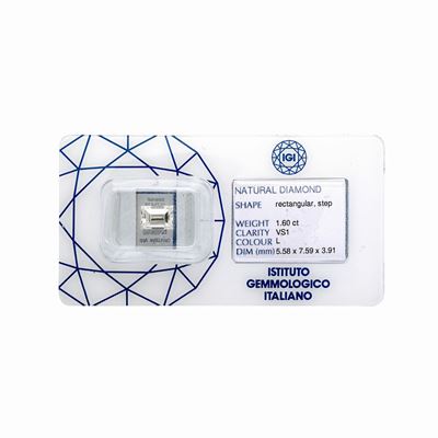 Diamante di Taglio Rettangolare Ct 1.60