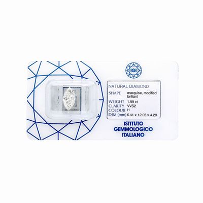 Diamante di Taglio Marquise Ct 1.99