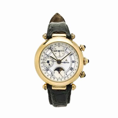 Orologio Cronografo da Polso in Oro Giallo Wetta