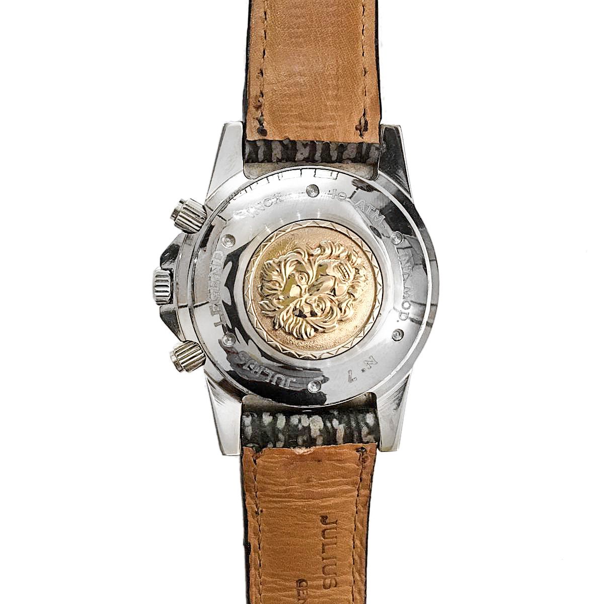Orologio da Polso in Acciaio e Oro Bianco, Julius Legend Ulysses