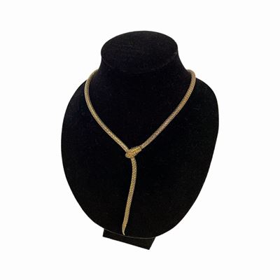 Girocollo Serpente in Argento Sterling Placcato Oro, Veronese