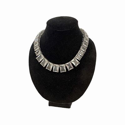 Girocollo Bijoux in Metallo e Pietre Incolori