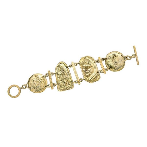 Bracelet in yellow gold Germano