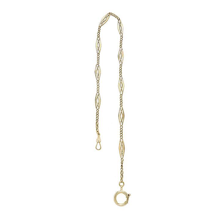 Catena da orologio in oro a basso titolo