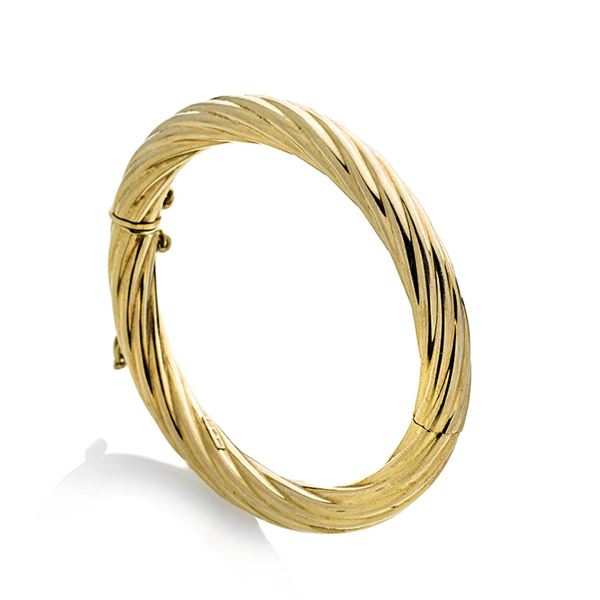 UNOAERRE - Rigid bracelet in yellow gold