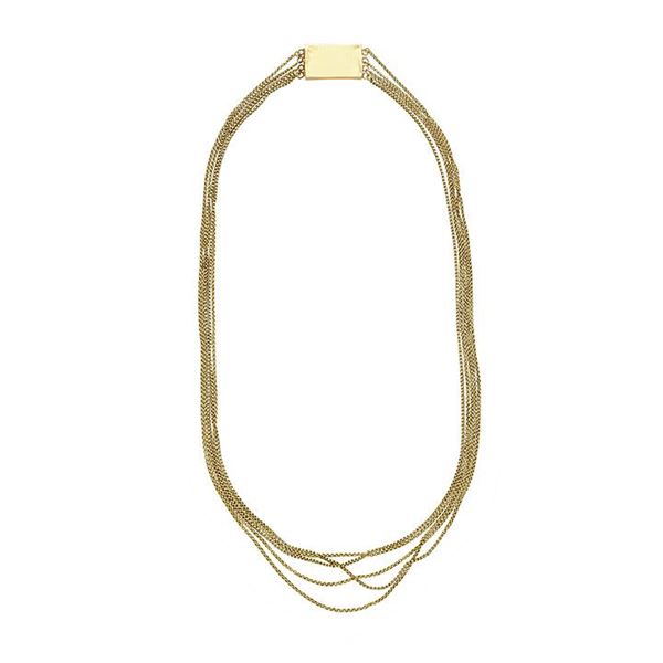 Girocollo Manin in oro giallo 22 kt e oro giallo a 14kt  - Asta Asta di Gioielli Antichi, Moderni e Orologi da polso - Curio - Casa d'aste in Firenze