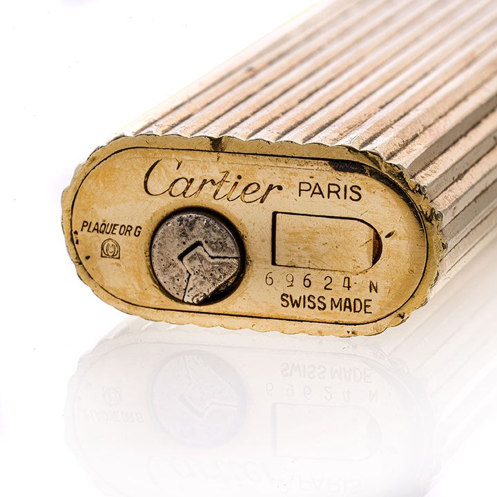 Accendino placcato in oro Cartier