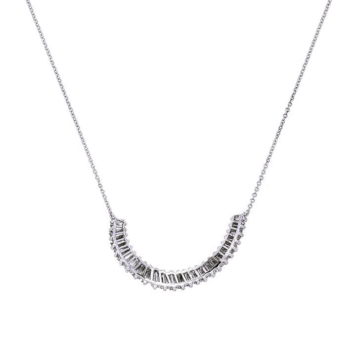 Collana in Oro Bianco e Diamanti