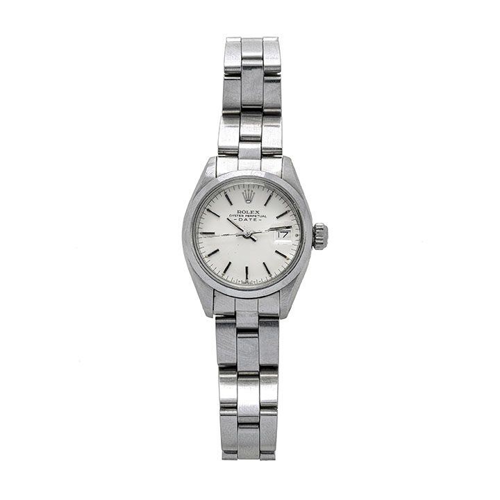 Orologio da Signora in Acciaio Rolex Oyster Perpetual Date