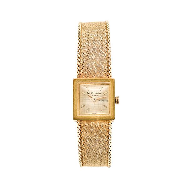 Lady's watch in yellow gold
