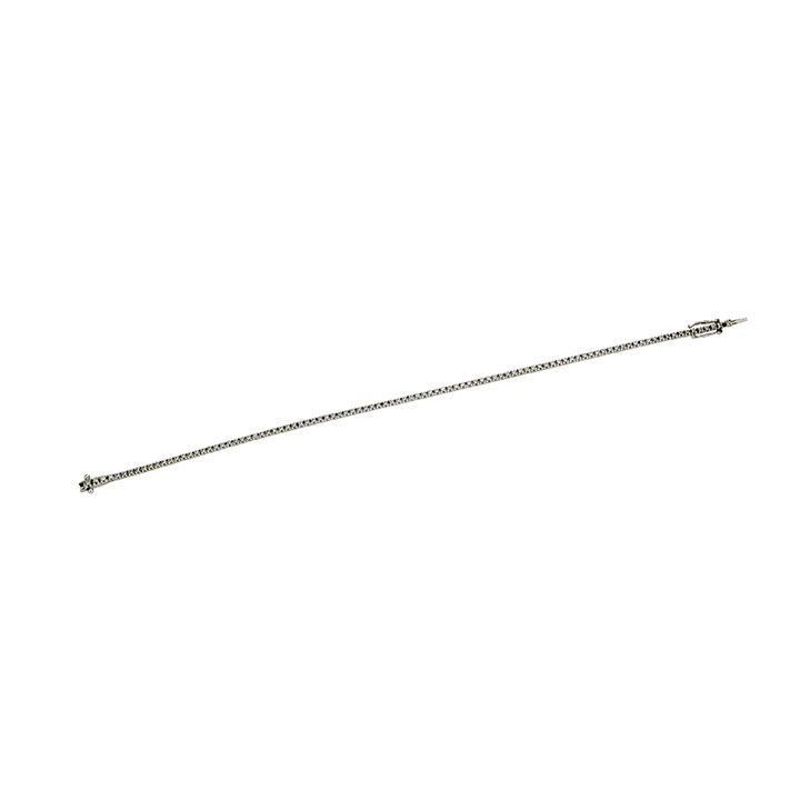 Bracciale Tennis in Oro Bianco e Diamanti