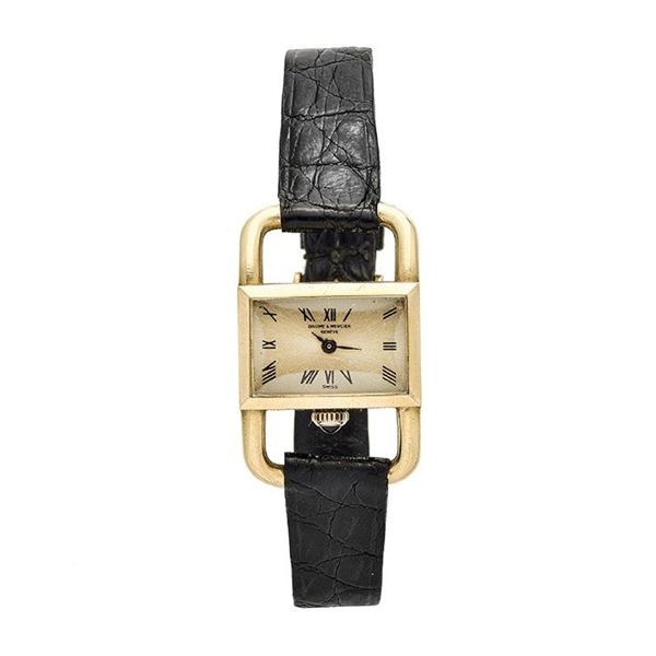 BAUME &amp; MERCIER : Orologio da signora in oro giallo Baume & Mercier  - Asta Asta di Gioielli Antichi, Moderni e Orologi da polso - Curio - Casa d'aste in Firenze