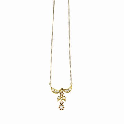 Collana in Oro Giallo e Diamanti