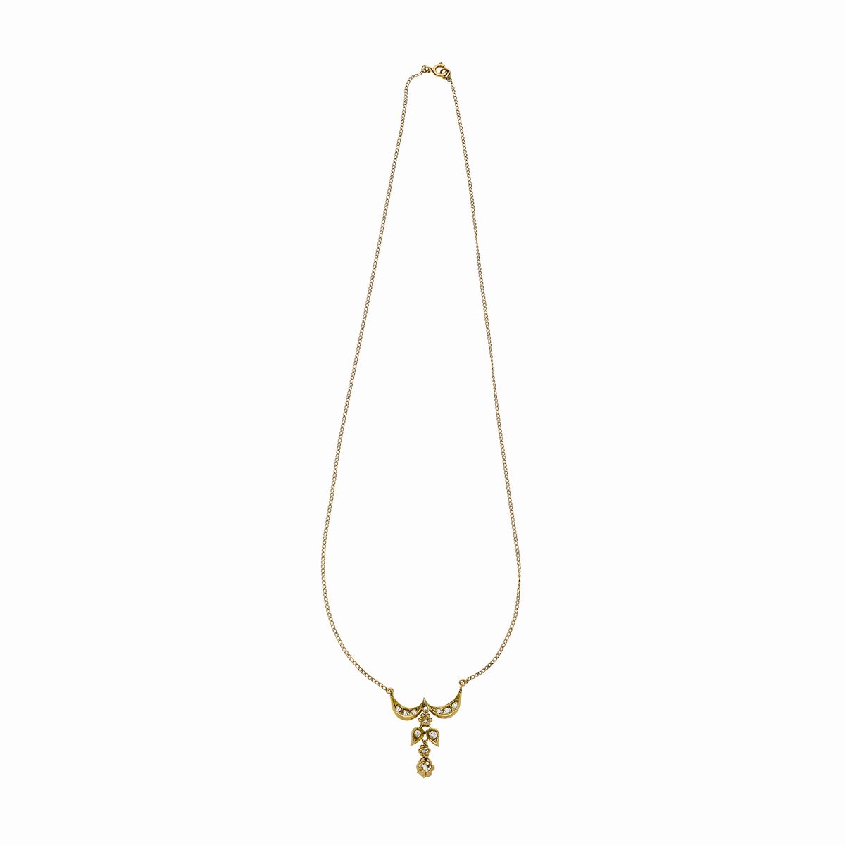 Collana in Oro Giallo e Diamanti