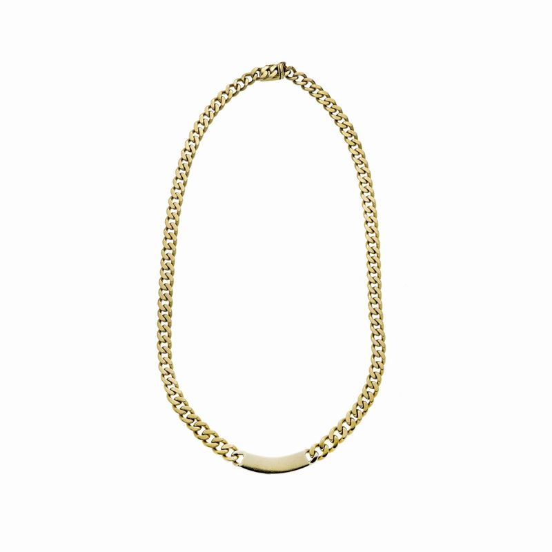 Girocollo in oro giallo e oro bianco