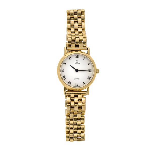 OMEGA : Lady's watch in yellow gold Omega DeVille  - Auction Auction of Antique Jewelry, Modern and Watches - Curio - Casa d'aste in Firenze