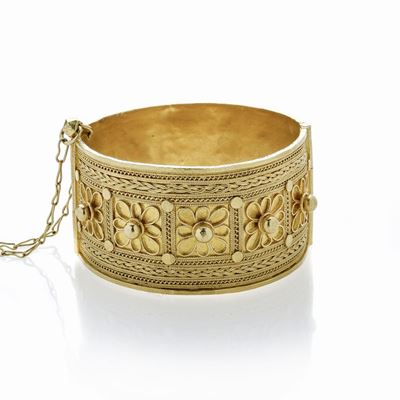 Alto Bracciale in Oro Giallo