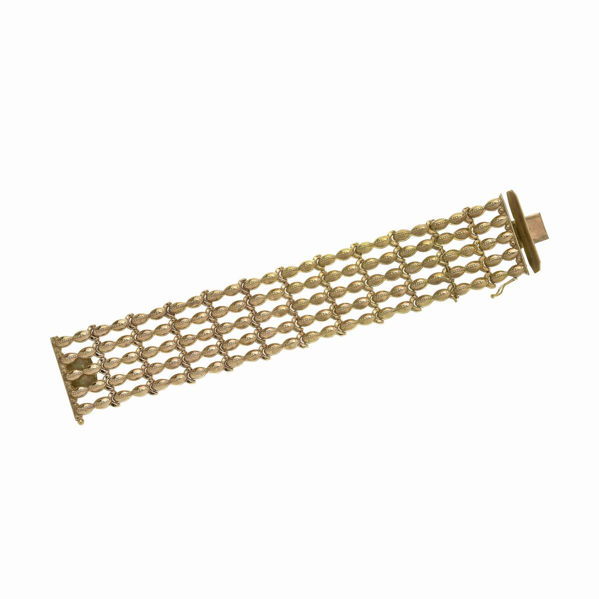 Alto bracciale in oro giallo