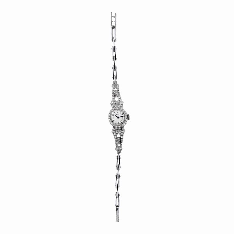 Orologio da signora in platino e diamanti Vetta