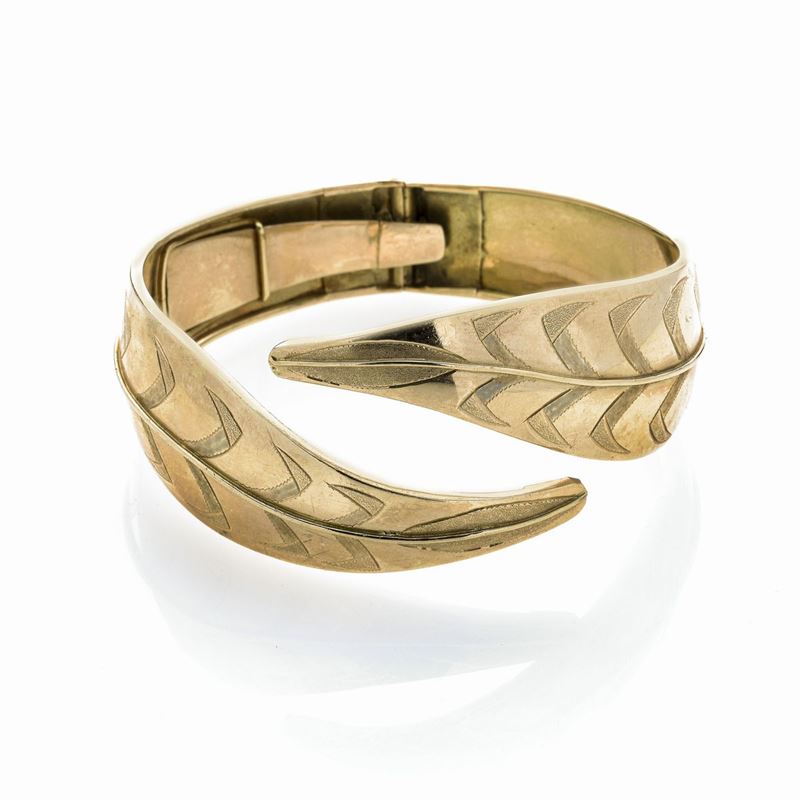 Bracciale rigido in oro giallo