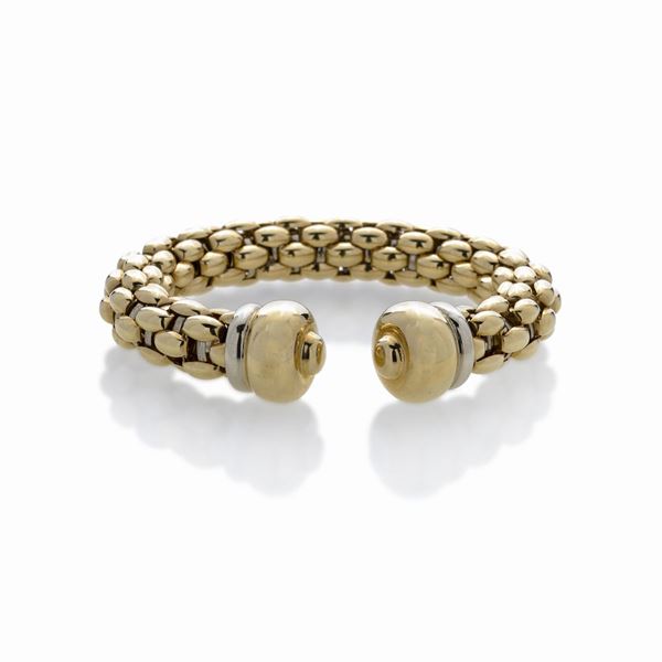 Rigid bracelet in yellow gold
