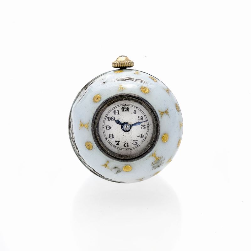 Orologio Pendente Boule in Smalti Colorati