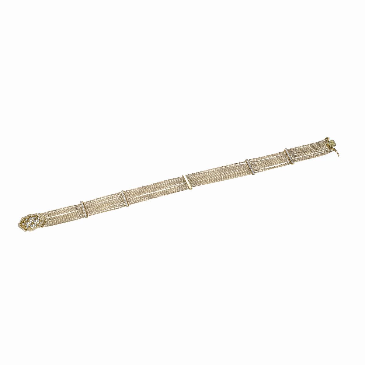 Choker in oro giallo e diamanti