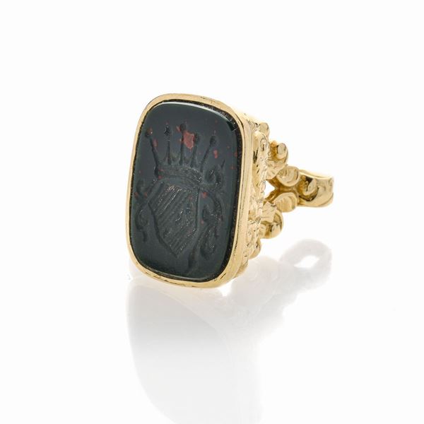 Low title gold seal and jasper