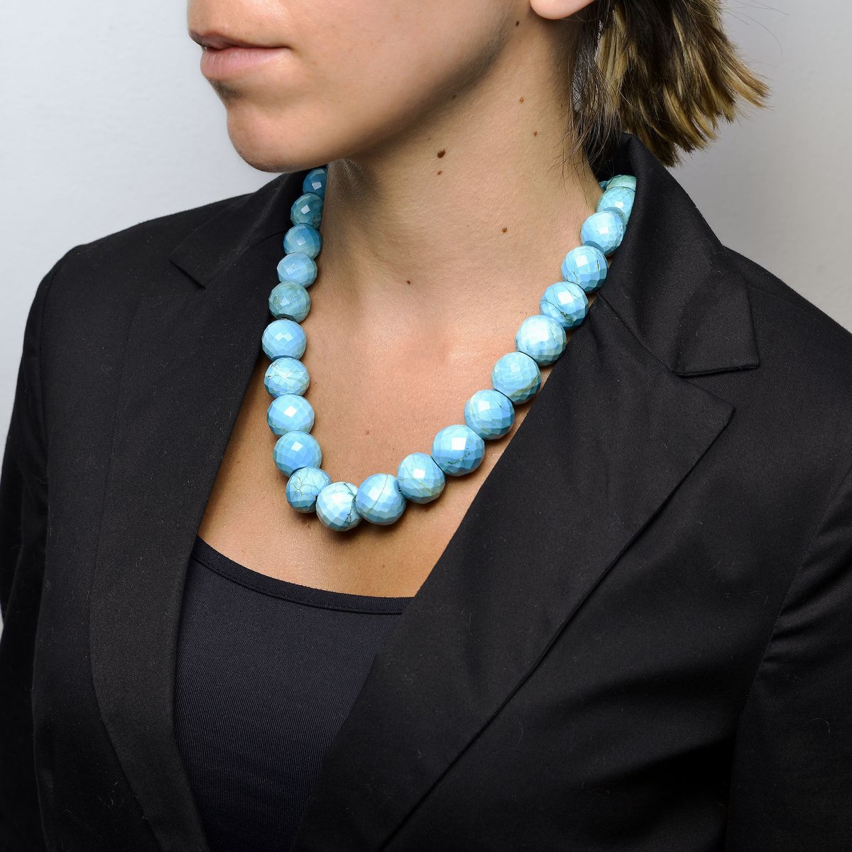 Collana in argento e turchese