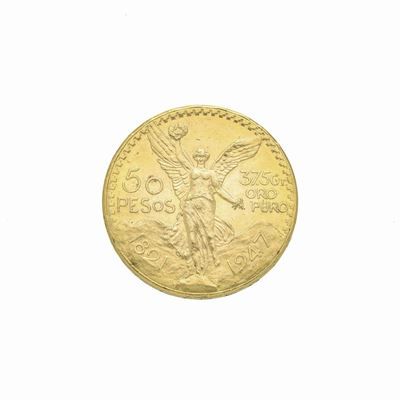 Moneta da 50 Pesos in Oro Giallo