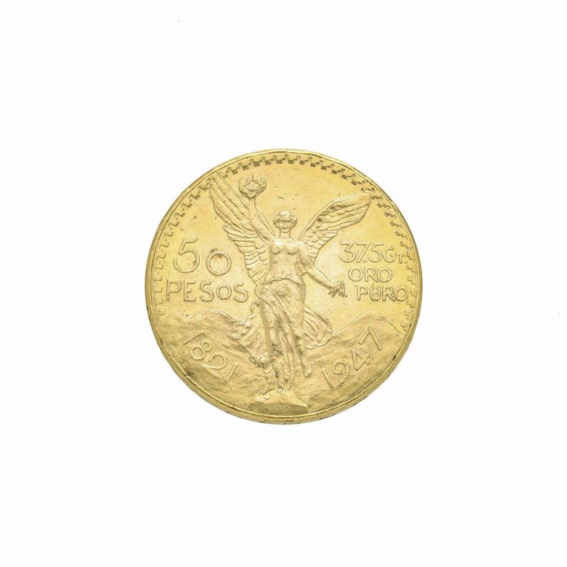 Moneta da 50 Pesos in Oro Giallo