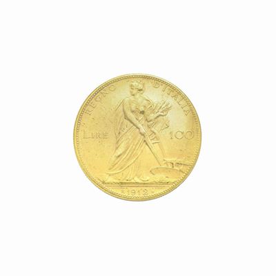 Moneta da 100 Lire in Oro Giallo