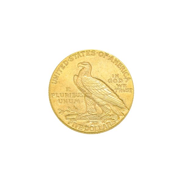 Moneta da 5 dollari in oro giallo