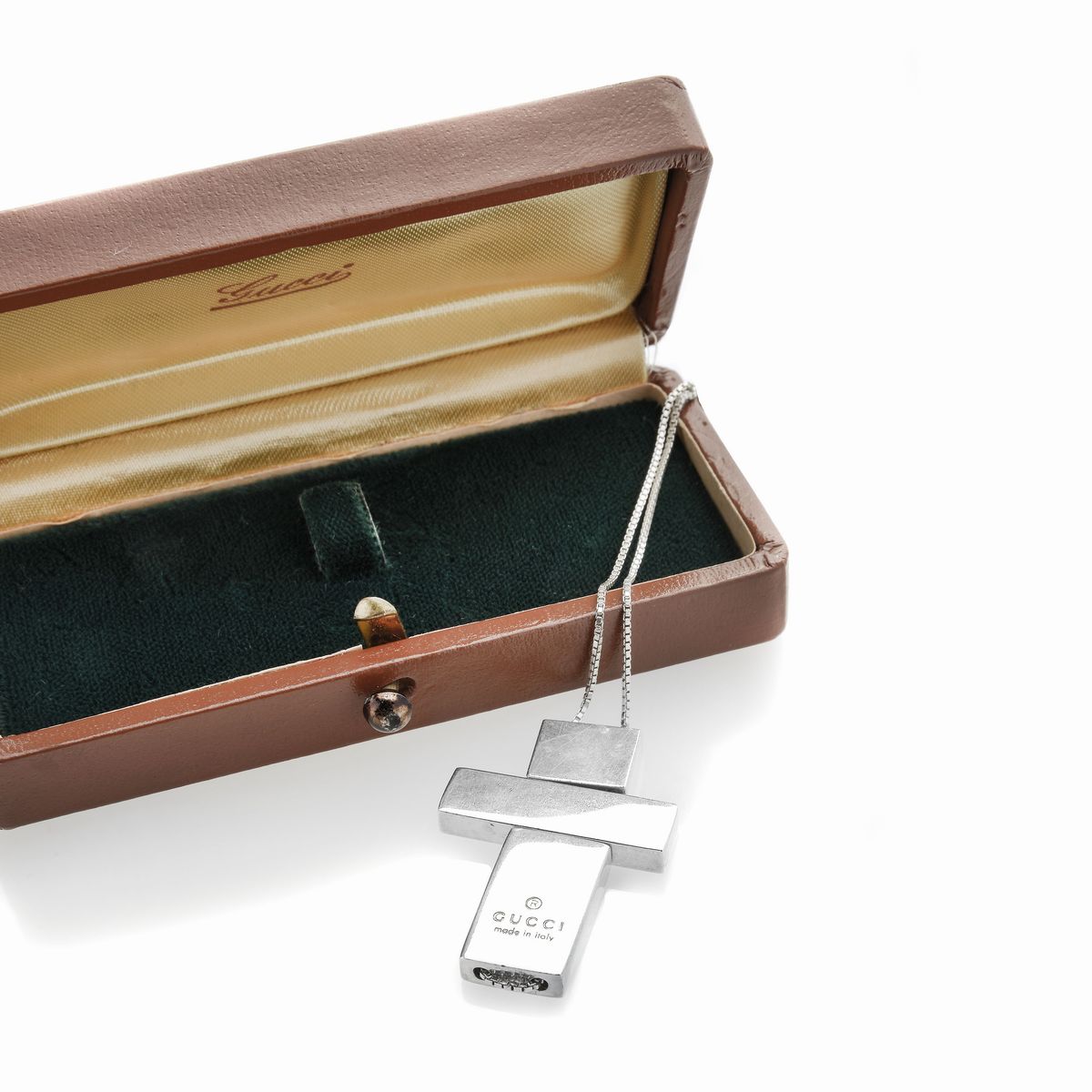 Catena con Croce in Argento Gucci