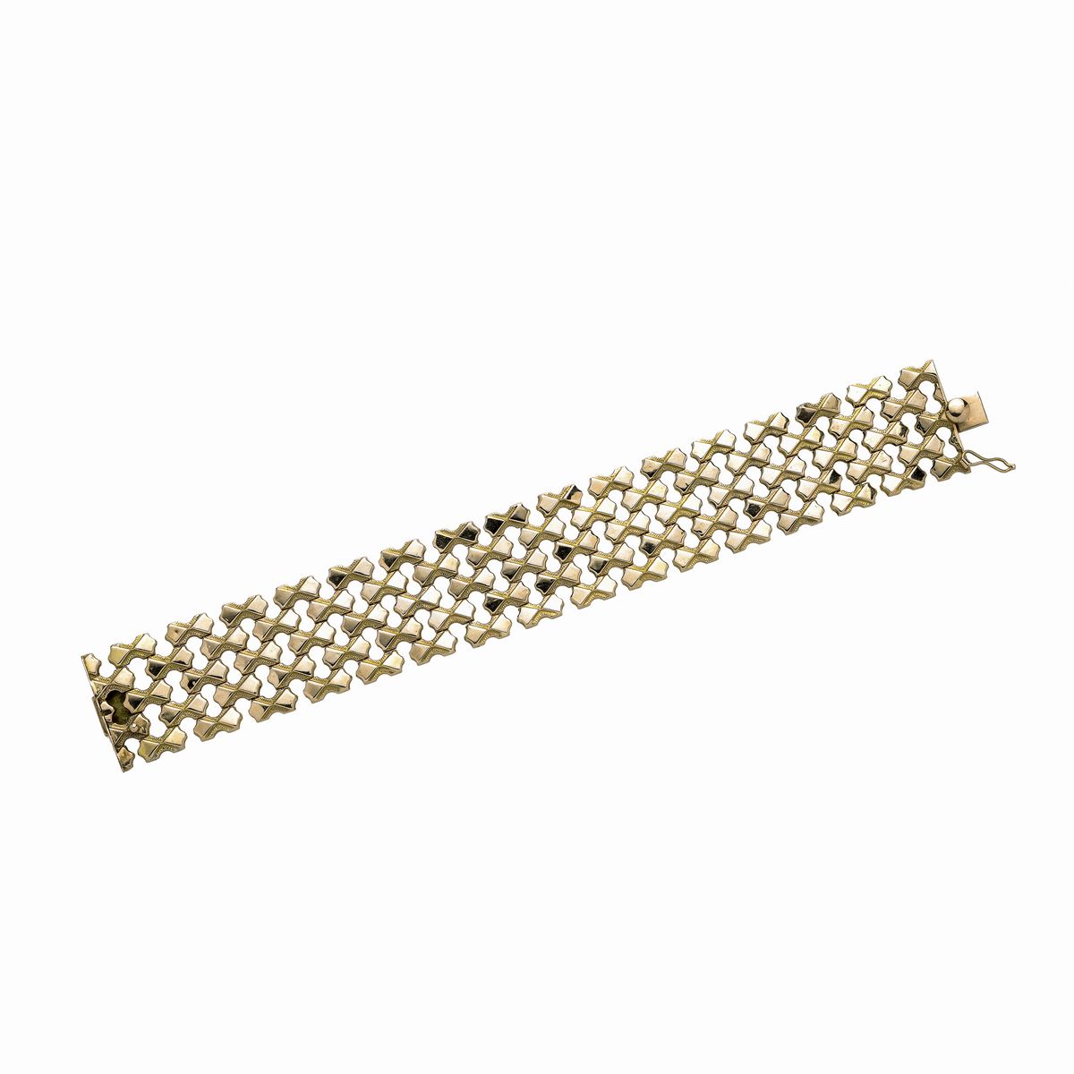 Alto bracciale in oro giallo