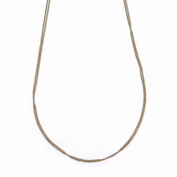 Lunga catena Manin in oro giallo a 22 kt e 18 kt