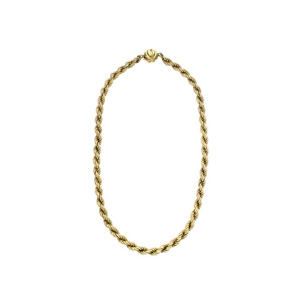Necklace in yellow gold  (Fifties)  - Auction Auction of Antique Jewelry, Modern and Watches - Curio - Casa d'aste in Firenze
