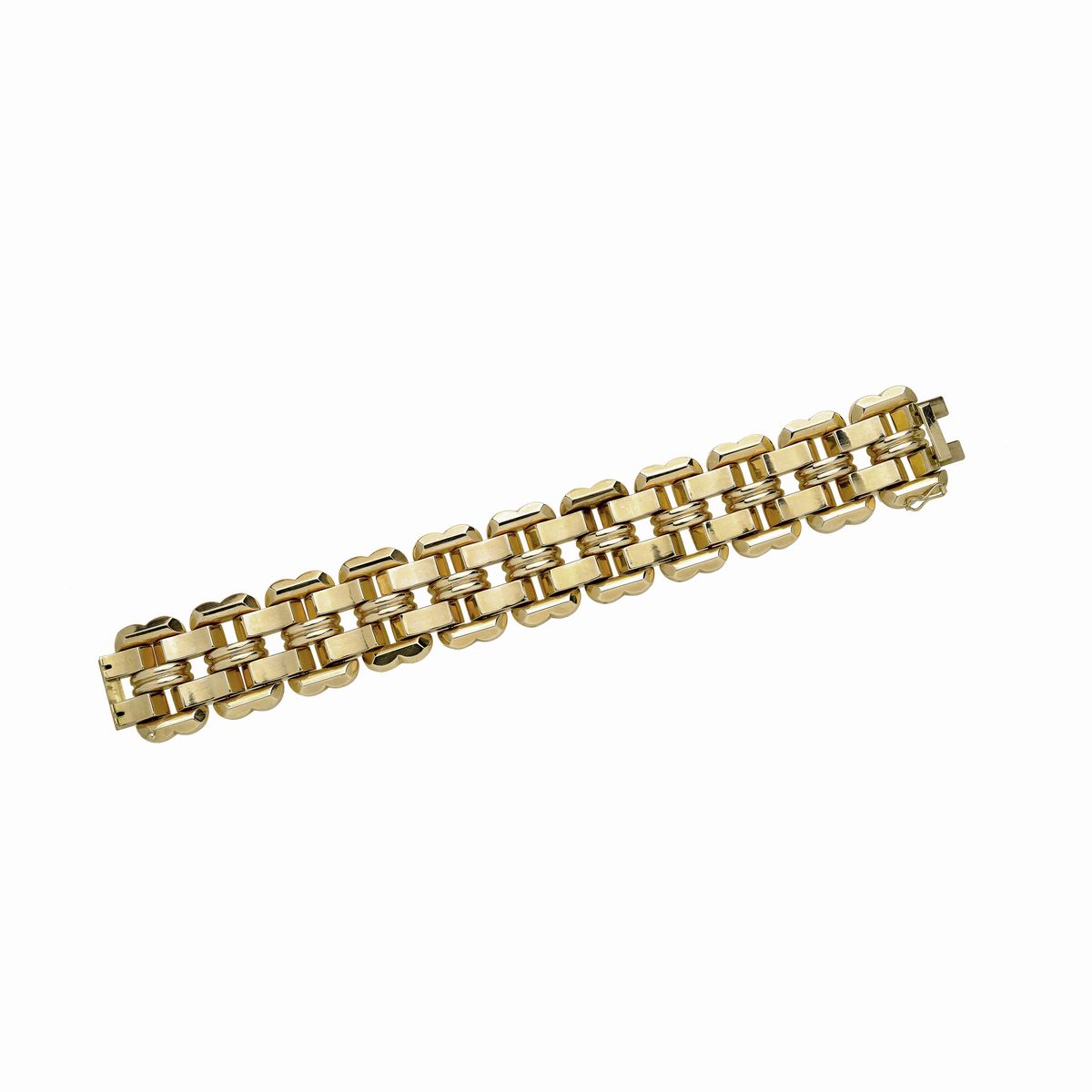 Alto bracciale in oro giallo