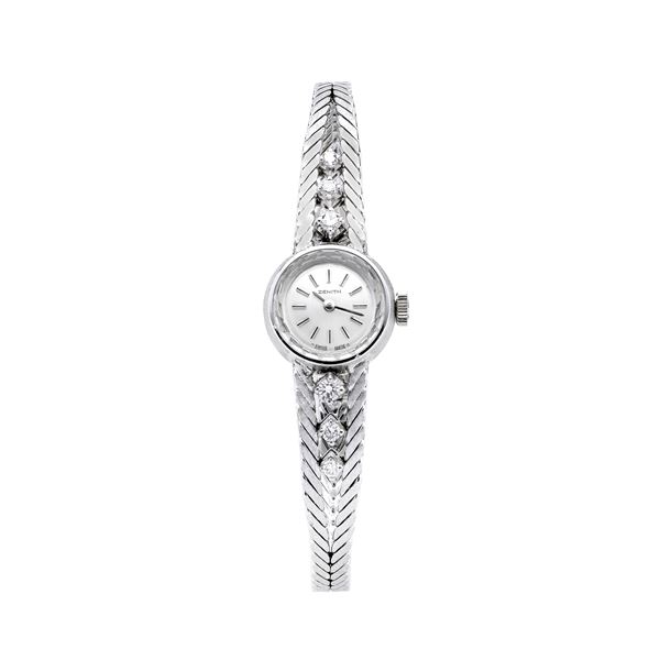 ZENITH - Lady's watch in white gold and diamonds Zenith
