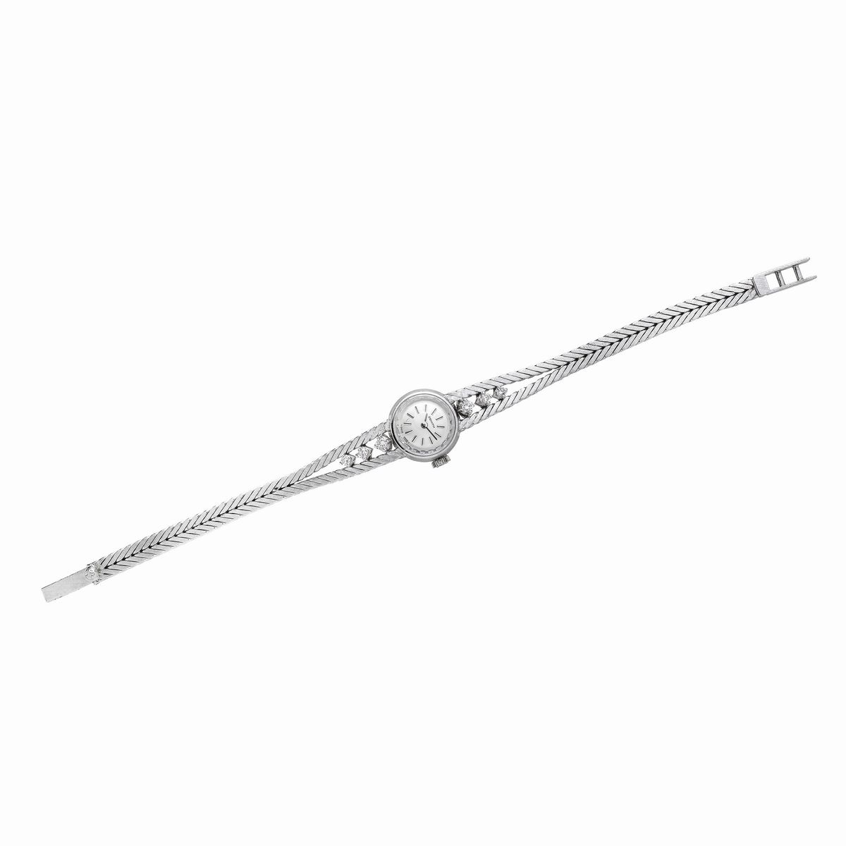 Orologio da signora in oro bianco e diamanti Zenith