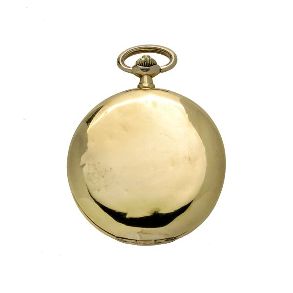 Pocket watch with double yellow gold case Aralda